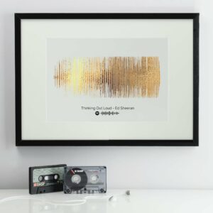 Personalised Spotify Sound Wave Framed with Colour Choices