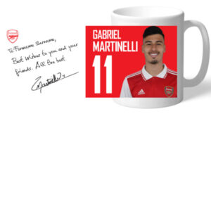 Personalised Arsenal FC Ben White Autograph Mug