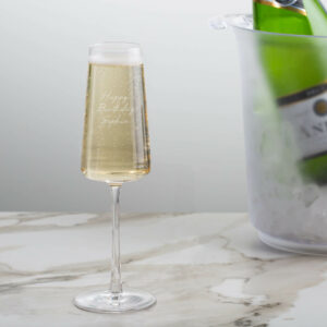 Personalised Any Message Power Champagne Flute