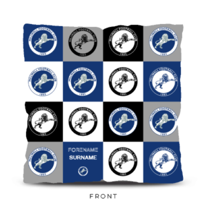 Personalised Millwall Chequered Cushion 18″