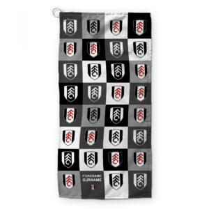 Personalised Fulham FC Chequered Golf Towel