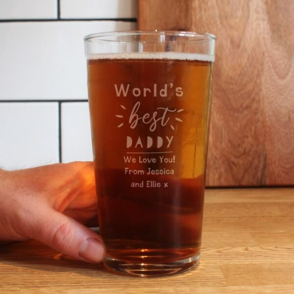 Personalised World’s Best Pint Glass