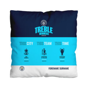 Personalised Man City Treble – This Time Cushion