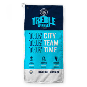Personalised Man City Treble – This Time Golf Towel