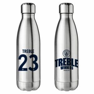 Personalised Manchester City Treble Winners Insulated Water Bottle