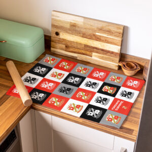Personalised Swindon Town Chequered Tea Towel