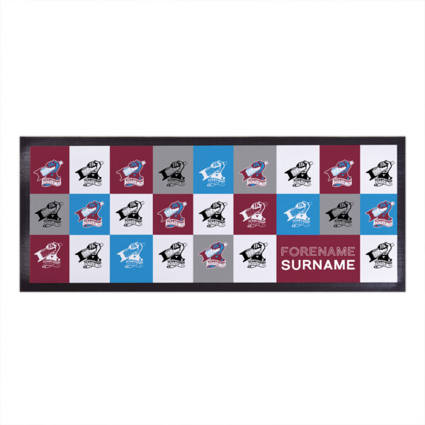 Personalised Scunthorpe United Chequered Bar Runner