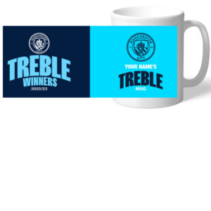 Personalised Manchester City FC Retro Shirt Mug