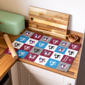Personalised Scunthorpe United Chequered Tea Towel