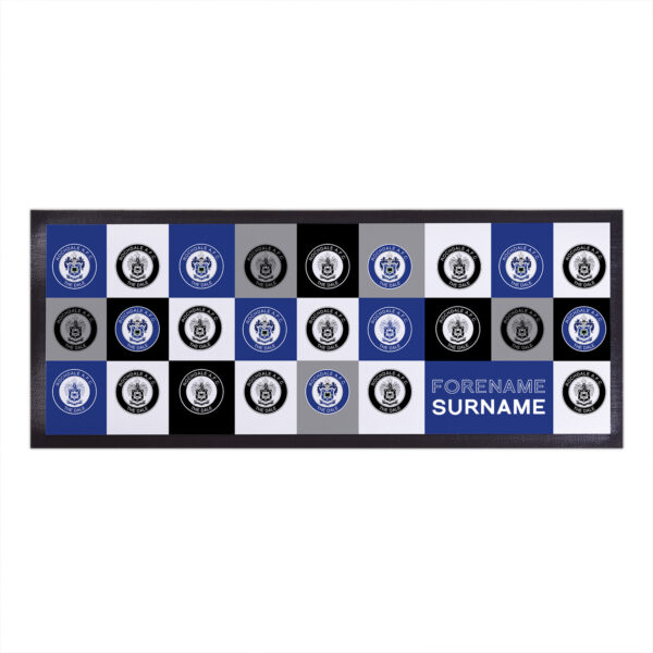 Personalised Rochdale Chequered Bar Runner