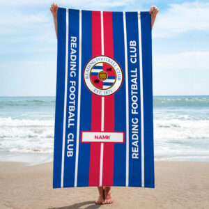 Personalised Reading FC Stripes Towel
