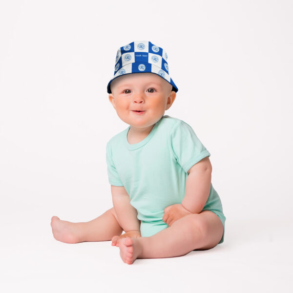 Personalised QPR Chequered Bucket Hat