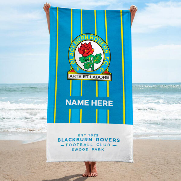 Personalised Blackburn Rovers Badge Towel