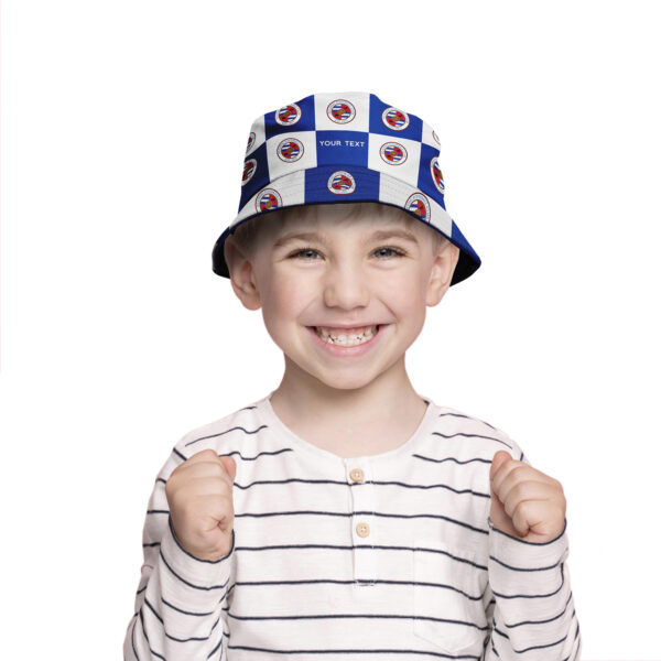 Personalised Reading Chequered Bucket Hat