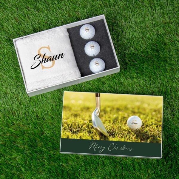 Personalised Golf Gift Set – Merry Christmas