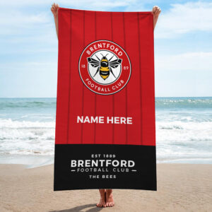 Personalised Blackburn Rovers FC Crest Beach Towel – 80cm x 160cm
