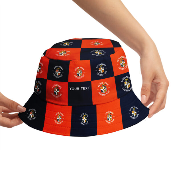 Personalised Luton Town Chequered Bucket Hat