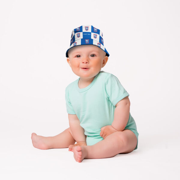 Personalised Ipswich Town Chequered Bucket Hat