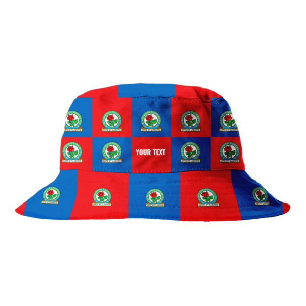 Personalised Blackburn Rovers Chequered Bucket Hat