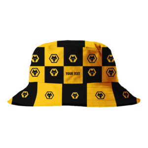 Personalised Wolverhampton Wanderers FC Chequered Bucket Hat