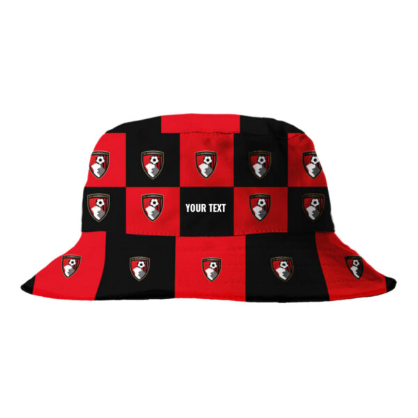 Personalised Bournemouth Chequered Bucket Hat