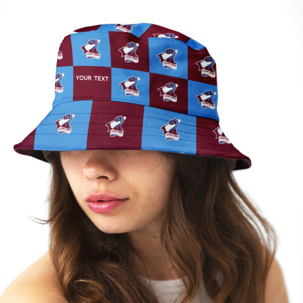 Personalised Scunthorpe United Chequered Bucket Hat