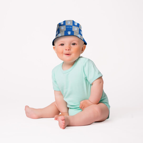 Personalised Cardiff City Chequered Bucket Hat