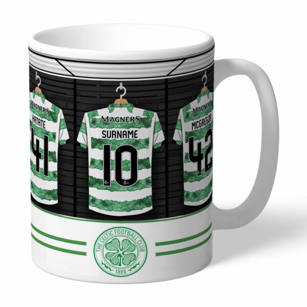 Personalised Celtic FC Dressing Room Mug