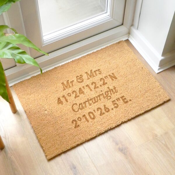 Personalised Any Message Rectangle Indoor Doormat