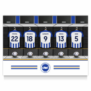 Personalised Brighton & Hove Albion FC Dressing Room Framed Print
