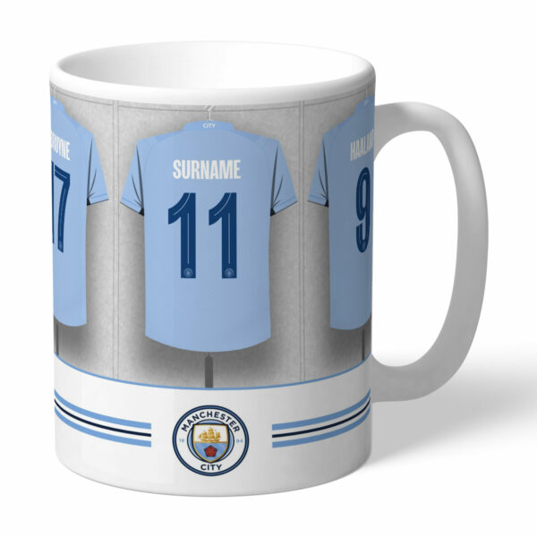 Personalised Manchester City FC Dressing Room Mug