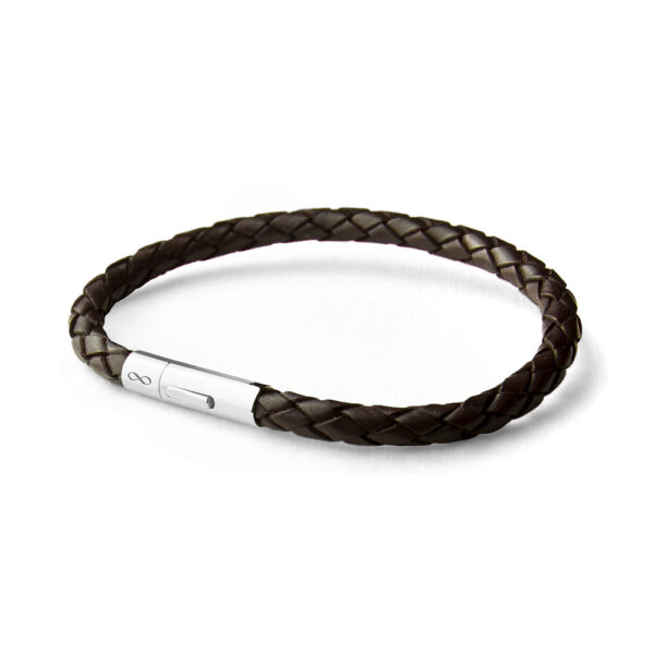 Personalised Men’s Infinity Capsule Leather Bracelet