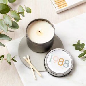 Personalised Birth Year Soy Candle