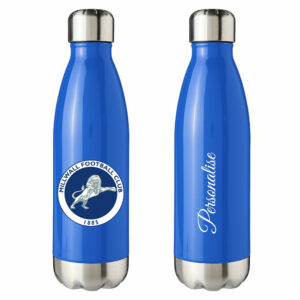 Personalised Millwall FC Insulated Water Bottle – Crest – Blue