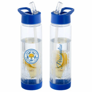 Personalised Leicester City Infuser Water Bottle