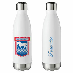 Personalised Ipswich Town FC Insulated Water Bottle – White