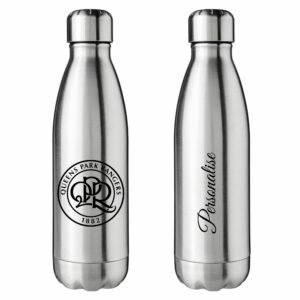 Personalised QPR Insulated Water Bottle – Crest – Stainless Steel
