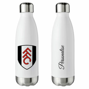 Personalised Fulham FC Insulated Water Bottle – White