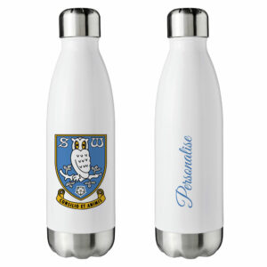 Personalised Leicester City Insulated Water Bottle – Back of Shirt – Blue