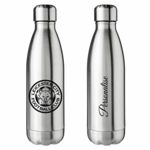 Personalised Leicester City Insulated Water Bottle – Crest – Stainless Steel