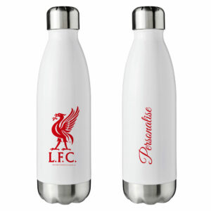 Personalised Liverpool FC Insulated Water Bottle – White