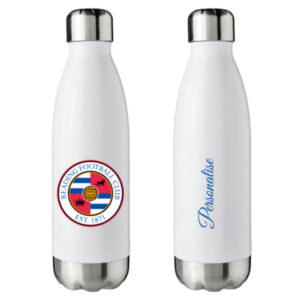 Personalised Reading FC Insulated Water Bottle – White