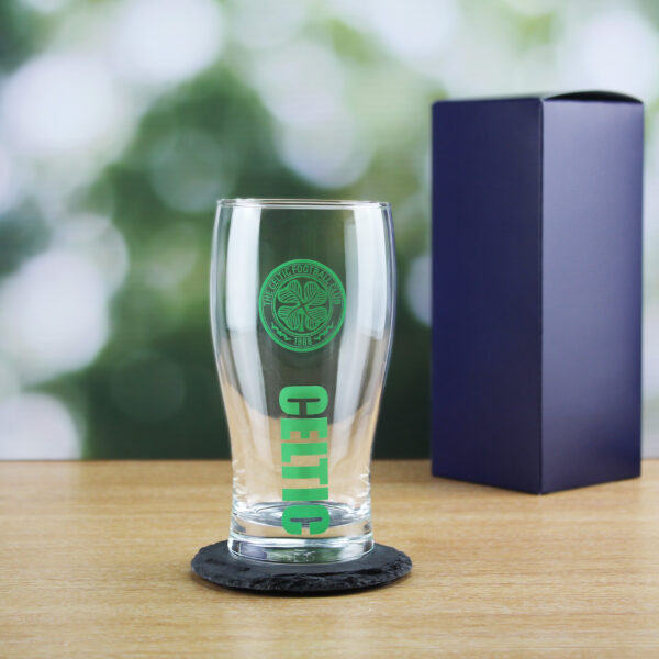 Personalised Celtic 20oz Tulip Pint Glass, Gift Boxed