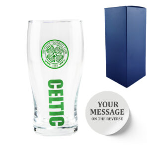 Personalised Celtic 20oz Tulip Pint Glass, Gift Boxed