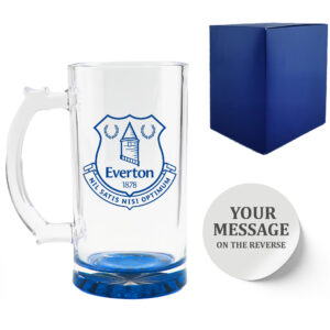 Personalised Everton 20oz Beer Mug, Gift Boxed