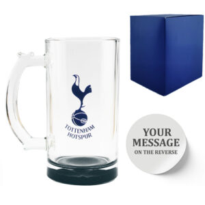 Personalised Tottenham Hotspur 20oz Beer Mug, Gift Boxed