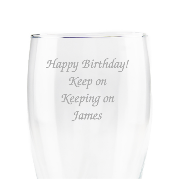 Personalised Chelsea 20oz Tulip Pint Glass, Gift Boxed
