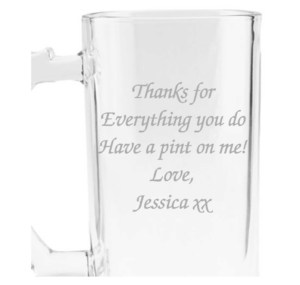 Personalised Beer Glass (Tankard) – World’s Greatest Father